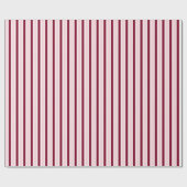 Modern Burgundy Pink Stripes Christmas Cadeaupapier (Vlak)