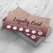 Modern Burgundy Roos Gold Faux Glitter Loyalty