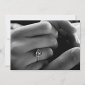 Modern Burgundy Wedding Photo Save the Date (Achterkant)