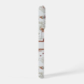 Modern Burgundy Wildflowers | Elegant Boho Floral iPhone Hoesje (Rechterkant)