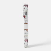 Modern Burgundy Wildflowers | Elegant Boho Floral iPhone Hoesje (Linkerkant)