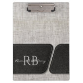 Modern Burlap Klembord (Voorkant)