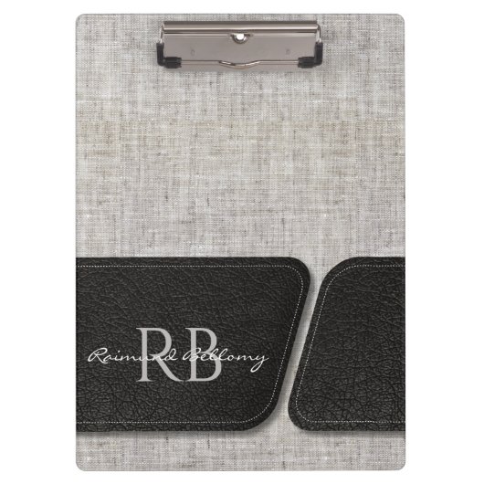 Modern Burlap Klembord (Voorkant)