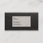 Modern Burlap Visitekaartje (Achterkant)