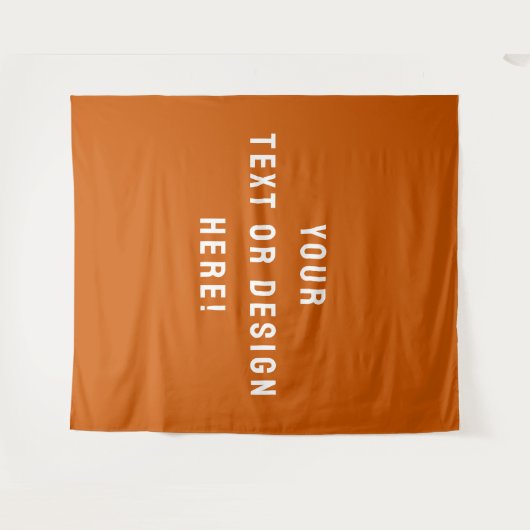 Modern Burnt Orange Wall Tapestry for Home Déco Wandkleed (Voorkant (horizontaal))