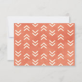 Modern Burnt Sinaasappel Arrows Woord van advies Kaart (Achterkant)