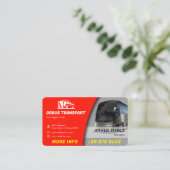 Modern Bus Company | Rood Visitekaartje (Staand voorkant)