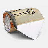 Modern Business Abstrac Oranje Black Stropdas (Opgerold)