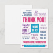 Modern Business-bedankpas Bedankkaart (Voorkant / Achterkant)