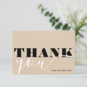 Modern Business Bedankt Kooporder Minimalist (Staand voorkant)