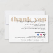 Modern Business Bedankt Kooporder Minimalist (Achterkant)