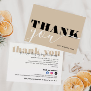 Modern Business Bedankt Kooporder Minimalist