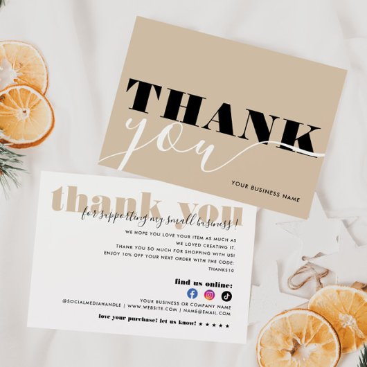 Modern Business Bedankt Kooporder Minimalist