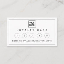 Modern Business Branding Logo Loyalty Kaart