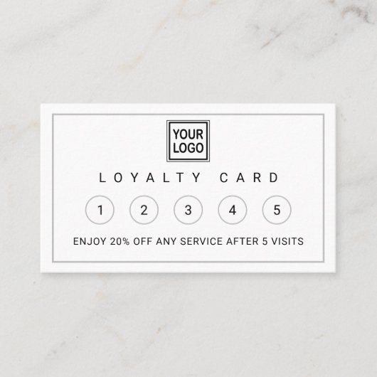 Modern Business Branding Logo Loyalty Kaart (Voorkant)