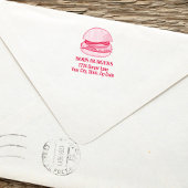 Modern Business Burger Aangepast adres Zelfinktende Stempel