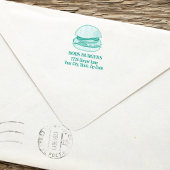 Modern Business Burger Aangepast adres Zelfinktende Stempel