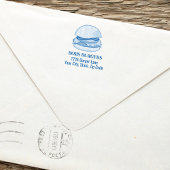 Modern Business Burger Aangepast adres Zelfinktende Stempel