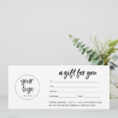 Modern Business Cadeaubon (Matte) (Staand voorkant)