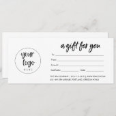 Modern Business Cadeaubon (Matte) (Voorkant / Achterkant)