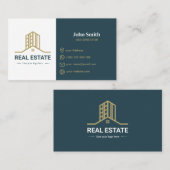 Modern Business Card for REAL ESTATE Visitekaartje (Voorkant / Achterkant)