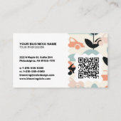 Modern Business Card – Qr code & logo Visitekaartje (Achterkant)