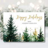 Modern Business Christmas Holiday Card  Feestdagenkaart