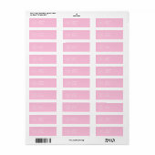 Modern Business Company Logo Corporate Pink Etiket (Full Sheet)