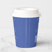 Modern Business Company Logo met QRcode Papieren Bekers (Rechts)