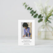 Modern Business Consultant Foto Visitekaartje (Staand voorkant)