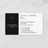 Modern Business, Corporate Logo in zwart-wit Visitekaartje (Voorkant)