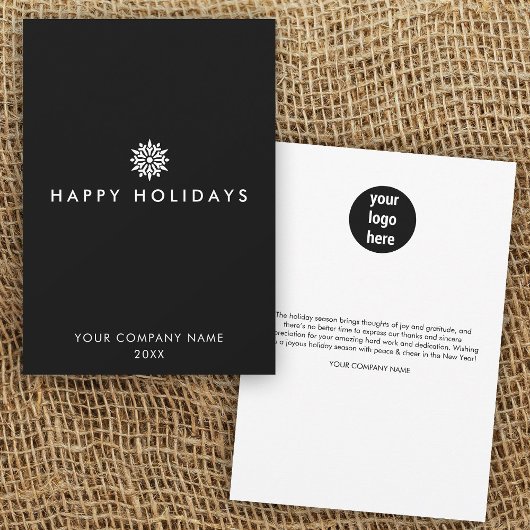 Modern Business Corporate Logo kerst Kaart