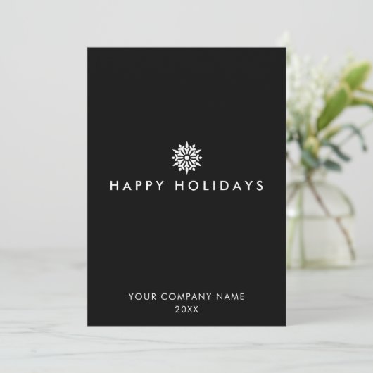 Modern Business Corporate Logo kerst Kaart (Staand voorkant)