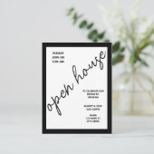 Modern Business Corporate Open Huis Uitnodiging (Staand voorkant)