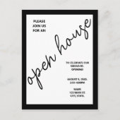 Modern Business Corporate Open Huis Uitnodiging (Voorkant)