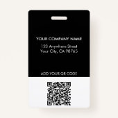 Modern Business Custom Company Monogram Logo Badge (Achterkant)