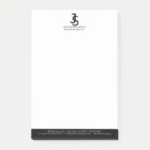 Modern Business Custom Company Monogram Logo Post-it® Notes (Voorkant)