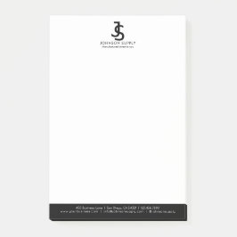 Modern Business Custom Company Monogram Logo Post-it® Notes