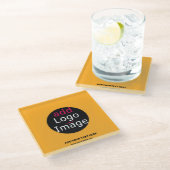 Modern Business Custom Macaroni & Cheese Hue Glazen Onderzetter (Schuin)