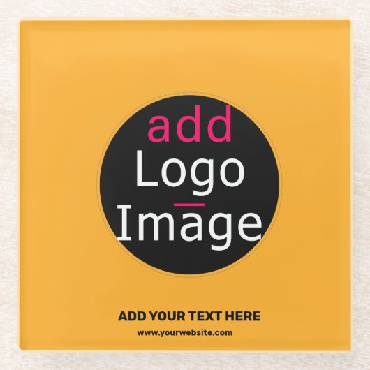 Modern Business Custom Macaroni & Cheese Hue Glazen Onderzetter (Voorkant)