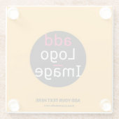 Modern Business Custom Macaroni & Cheese Hue Glazen Onderzetter (Achterkant)