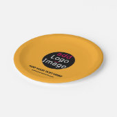 Modern Business Custom Macaroni & Cheese Hue Papieren Bordje (Gekanteld)