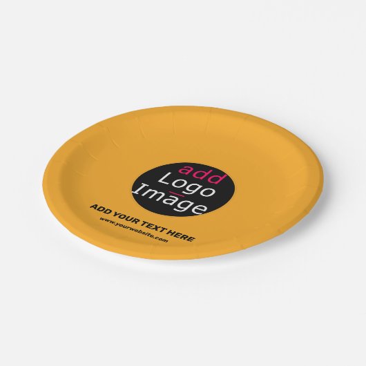 Modern Business Custom Macaroni & Cheese Hue Papieren Bordje (Gekanteld)