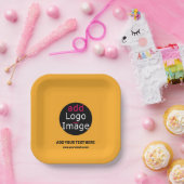 Modern Business Custom Macaroni & Cheese Hue Papieren Bordje (Feest)