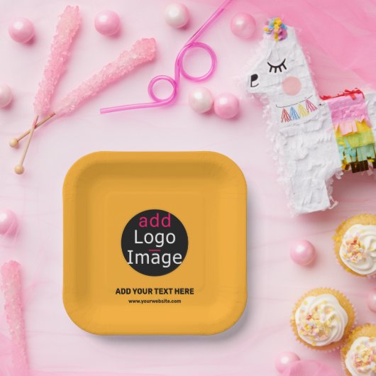 Modern Business Custom Macaroni & Cheese Hue Papieren Bordje (Feest)