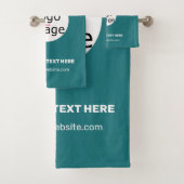 Modern Business Custom Merk Cool Deep Zee Groen Bad Handdoek (Insitu)
