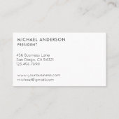 Modern Business Custom Monogram Logo en QR-code Visitekaartje (Achterkant)