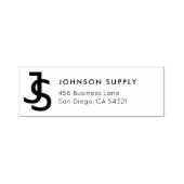 Modern Business Custom Monogram Logo Zelfinktende Stempel (Design)