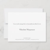 Modern Business Dank u Groen Waterverf Bedankkaart (Achterkant)