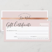 MODERN BUSINESS elegant chic blush pink rose gold (Voorkant / Achterkant)